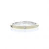 Vintage ring in white gold, enamel and diamonds - 360 thumbnail