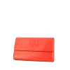 Chanel wallet in red grained leather - 00pp thumbnail