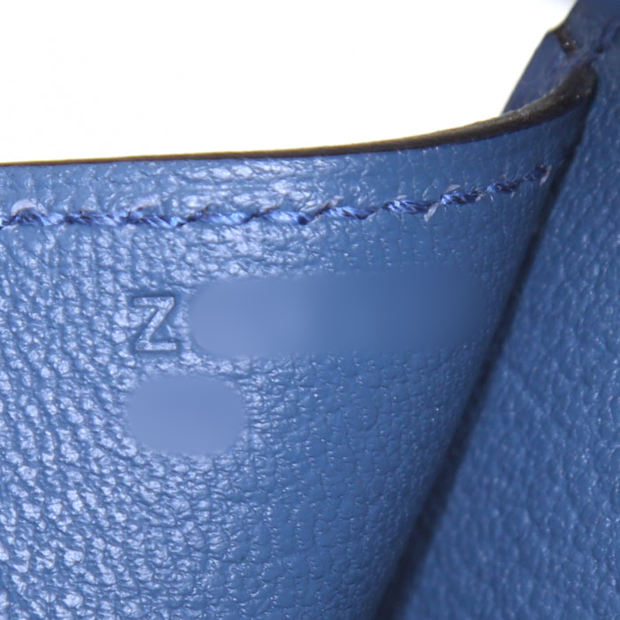 Hermès Birkin 35 cm Rainbow Sunset handbag in red Casaque, Magnolia pink, blue Agate and apricot epsom leather - Detail D4