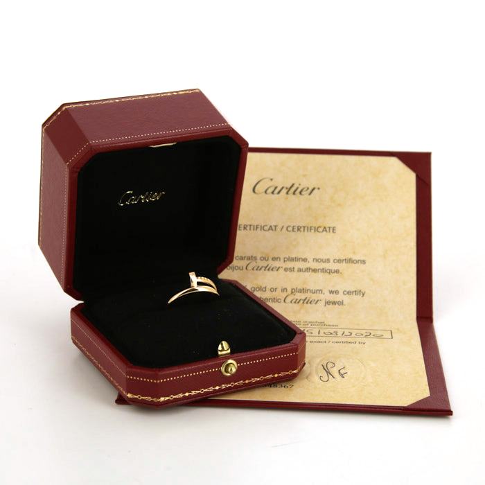 Cartier Juste un clou ring in pink gold - Detail D2