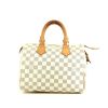 Louis Vuitton Speedy 25 cm handbag in azur damier canvas and natural leather - 360 thumbnail
