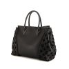 Louis Vuitton Tote W handbag in black leather and black suede - 00pp thumbnail