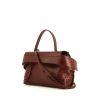 Tod's Wave shoulder bag in burgundy leather - 00pp thumbnail