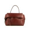 Tod's Wave shoulder bag in burgundy leather - 360 thumbnail