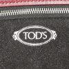 Sac bandoulière Tod's Wave en cuir bordeaux - Detail D4 thumbnail