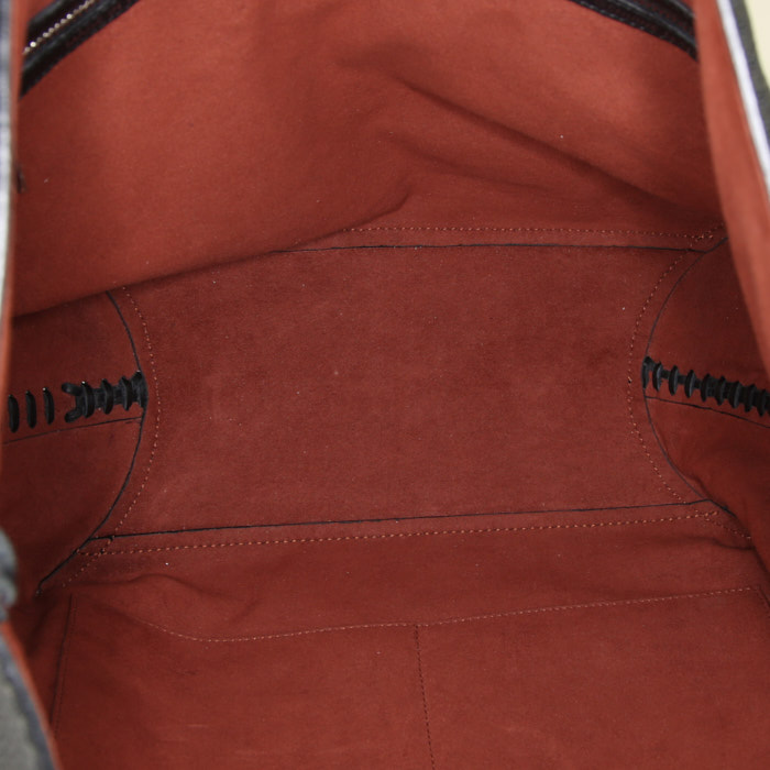 Tod's shopping bag in black grained leather - Detail D2