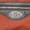 Tod's shopping bag in black grained leather - Detail D3 thumbnail
