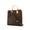 Louis Vuitton Sac Plat small model handbag in brown monogram canvas and natural leather - 00pp thumbnail