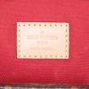 Louis Vuitton Sac Plat small model handbag in brown monogram canvas and natural leather - Detail D4 thumbnail