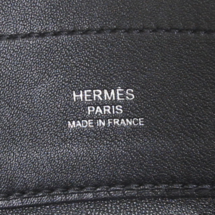 Borsa a tracolla Hermès Aline in pelle Swift nera - Detail D3