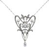 Vintage pendant in white gold,  pink gold and diamonds - 00pp thumbnail