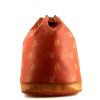 Louis Vuitton America's Cup travel bag in red logo canvas and natural leather - 360 thumbnail