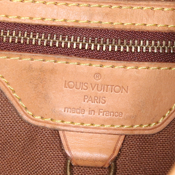Sac de voyage Louis Vuitton America's Cup en toile siglée rouge et cuir naturel - Detail D3