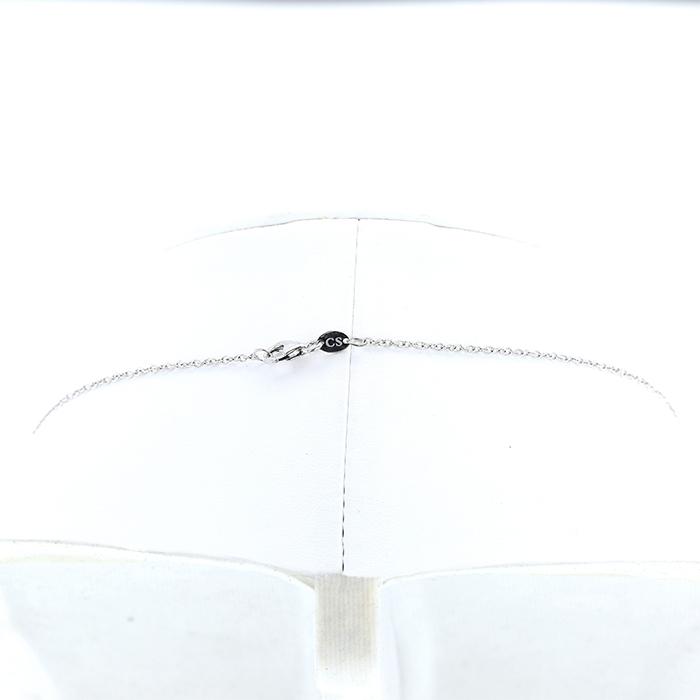 Collar en oro blanco y diamantes (3,14 quilate) - Detail D2