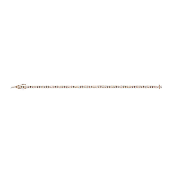 Brazalete de oro rosa y diamantes (2,95 carats)