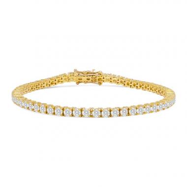 Bracelet en or jaune et diamants (5,13 carats)