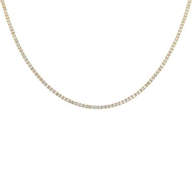 Collar    de oro amarillo y diamantes