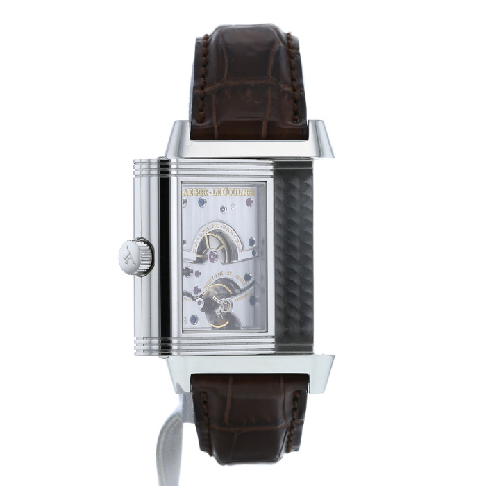 Jaeger-LeCoultre Reverso Grande Date watch in stainless steel Ref: 240815 Circa 2000 - Detail D1
