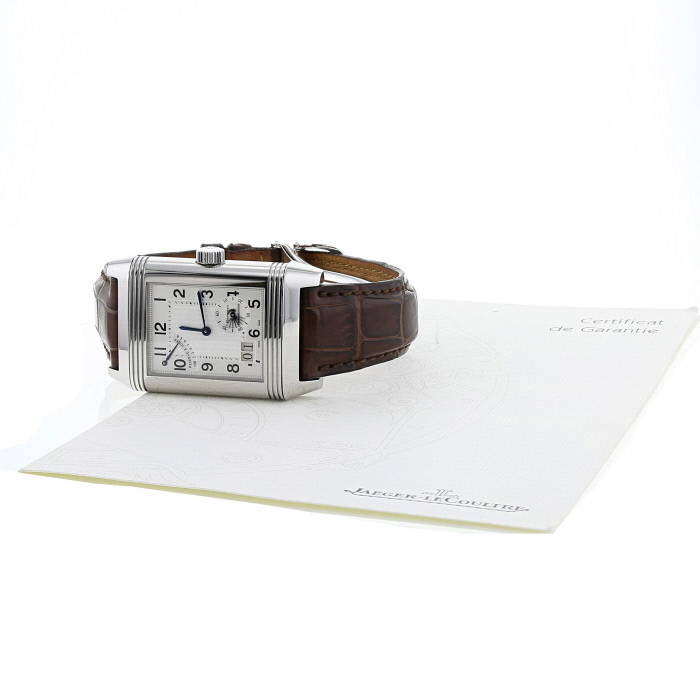 Jaeger-LeCoultre Reverso Grande Date watch in stainless steel Ref: 240815 Circa 2000 - Detail D3
