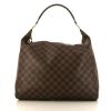 Louis Vuitton Portobello handbag in ebene damier canvas and brown leather - 360 thumbnail
