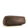 Bolso de mano Louis Vuitton Portobello en lona a cuadros ébano y cuero marrón - Detail D4 thumbnail