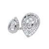 Chaumet Rondes de Nuit Toi & Moi large model ring in white gold and diamonds - 00pp thumbnail