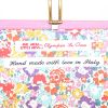 Olympia Le-Tan Cartoon clutch in pink embroidered canvas - Detail D3 thumbnail