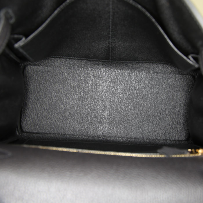 Borsa Hermès Kelly 28 cm in pelle togo nera - Detail D3