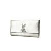 Saint Laurent Belle de Jour pouch in silver leather - 00pp thumbnail