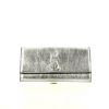 Saint Laurent Belle de Jour pouch in silver leather - 360 thumbnail