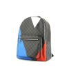 Louis Vuitton Josh backpack in grey Graphite damier canvas and black leather - 00pp thumbnail