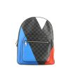 Louis Vuitton Josh Regatta backpack in grey Graphite damier canvas and black leather - 360 thumbnail