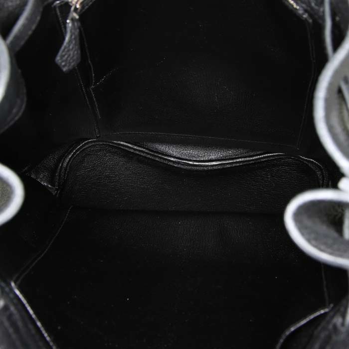 Bolso de mano Hermès So Kelly en cuero togo negro - Detail D2
