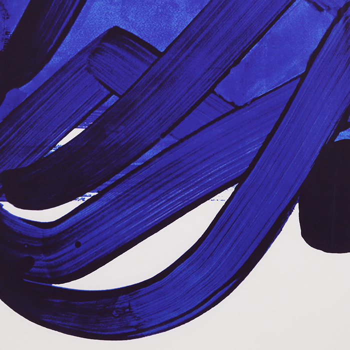 Pierre Soulages, "Silkscreen 18", silkscreen in colors on paper, signed, numbered and framed, of 1988 - Detail D1