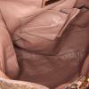 Bolso de mano Gucci en piel de pitón marrón - Detail D3 thumbnail