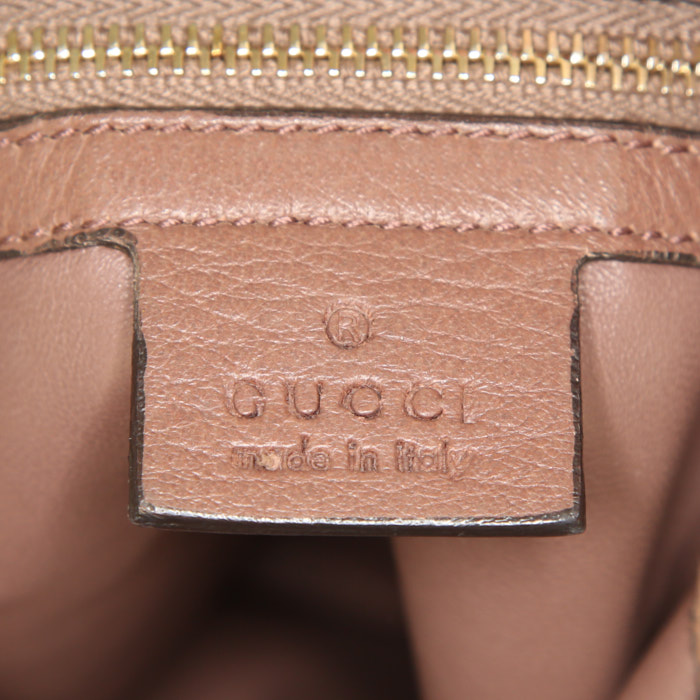 Gucci handbag in brown python - Detail D4