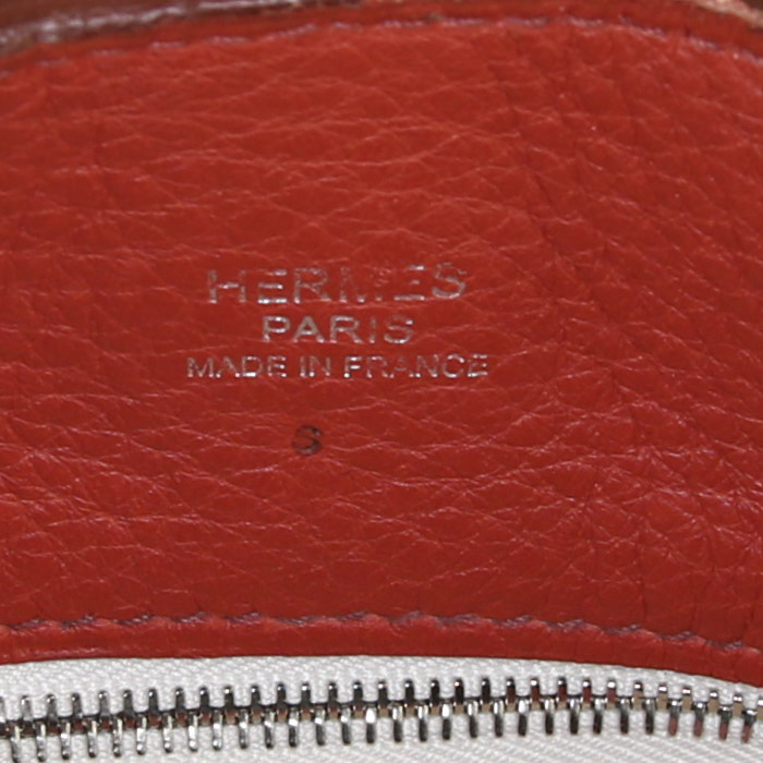 Borsa Hermes Marwari in pelle togo rossa - Detail D3