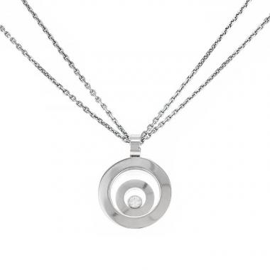 Collar Chopard Happy Spirit en oro blanco y diamante