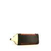 Bolso bandolera Céline Luggage Nano en cuero negro y piel de pitón rojo óxido - Detail D5 thumbnail