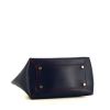 Bolso de mano Celine Belt mini en cuero azul marino y rojo - Detail D5 thumbnail