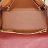 Hermes Kelly 25 cm handbag in red H togo leather - Detail D3 thumbnail