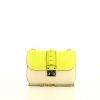 Valentino Rockstud shoulder bag in yellow and beige leather - 360 thumbnail