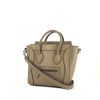 Céline Luggage Nano shoulder bag in grey grained leather - 00pp thumbnail