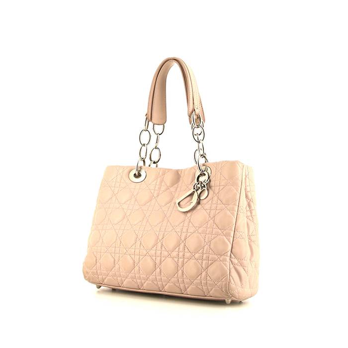 Dior Dior Soft handbag in varnished pink leather cannage - 00pp