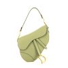 Dior Saddle handbag in green grained leather - 360 thumbnail