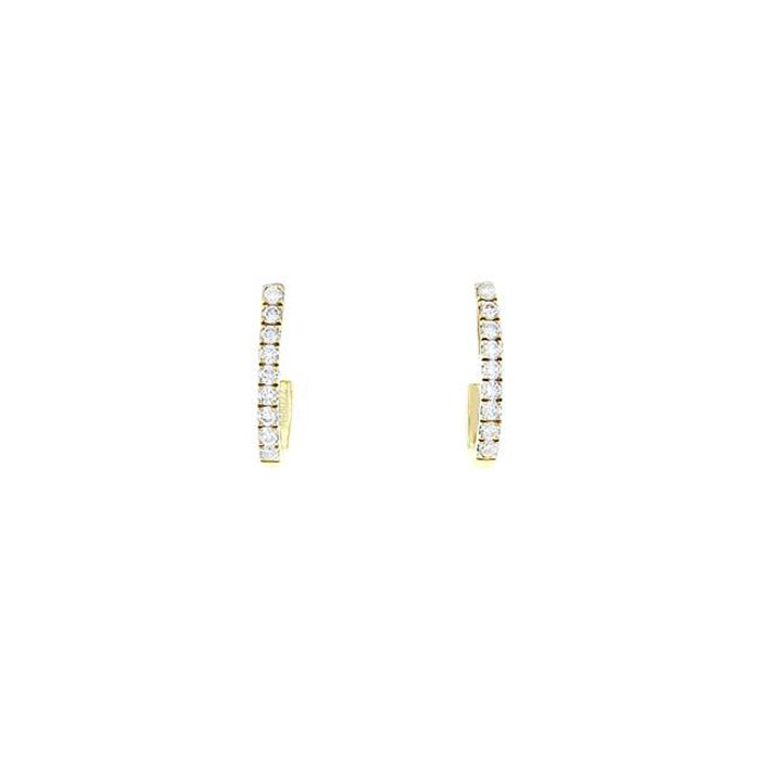 Messika Gatsby mini earrings in yellow gold and diamonds