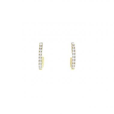 Pendientes Messika Gatsby mini en oro amarillo y diamantes