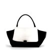 Celine Trapeze handbag in black and white bicolor leather - 360 thumbnail