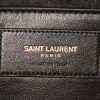 Pochette Saint Laurent Kate Pompon en cuir argenté - Detail D3 thumbnail