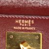 Bolso de mano Hermès Kelly 28 cm en cuero box color burdeos - Detail D4 thumbnail